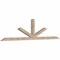 Ekena Millwork Saratoga Smooth Timber Gable Bracket, Douglas Fir, 108"W x 27"H x 3 1/2"D x 3 1/2"F, 6/12 Pitch GBW108X27X0404SAR00SDF - alternate 3